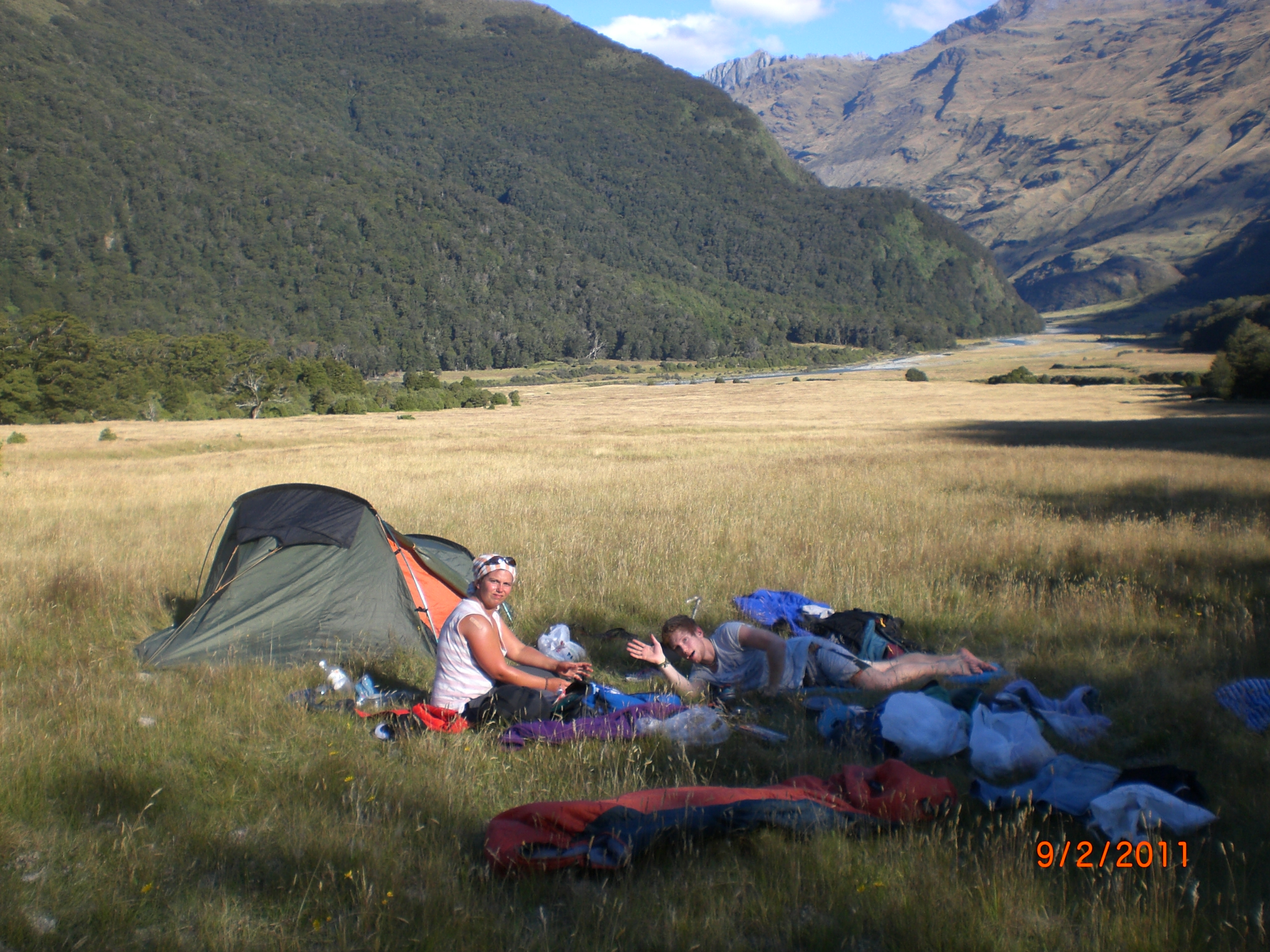 Another bivouac, before it's getting steep