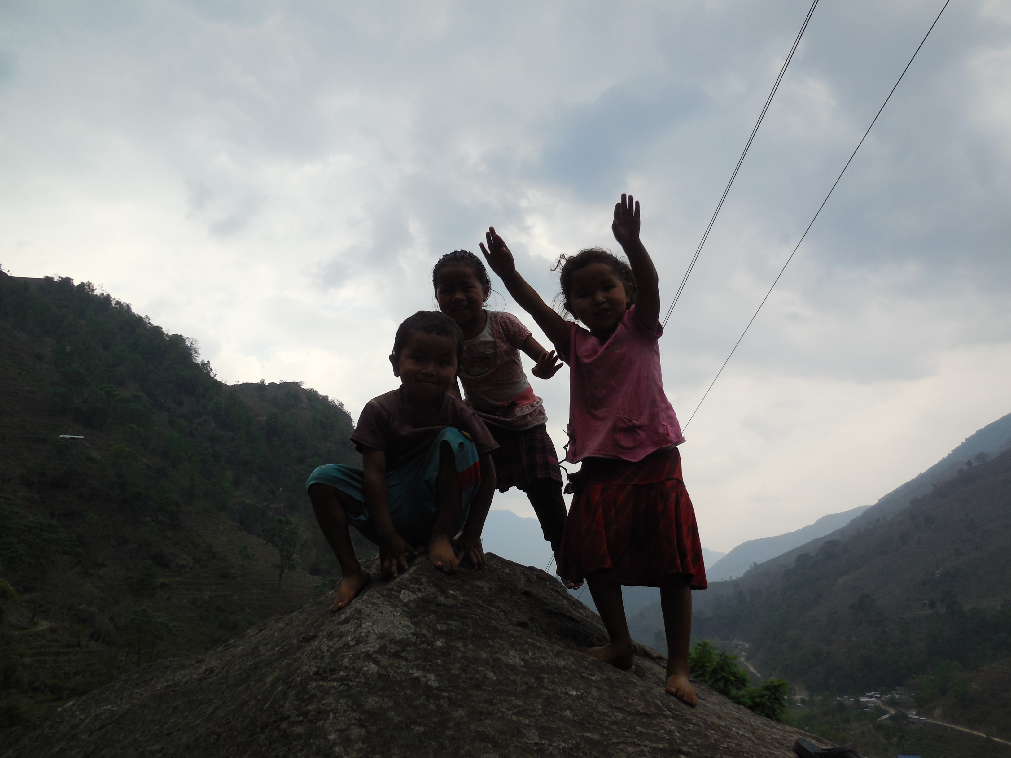 Playing children. People were so nice and welcoming.