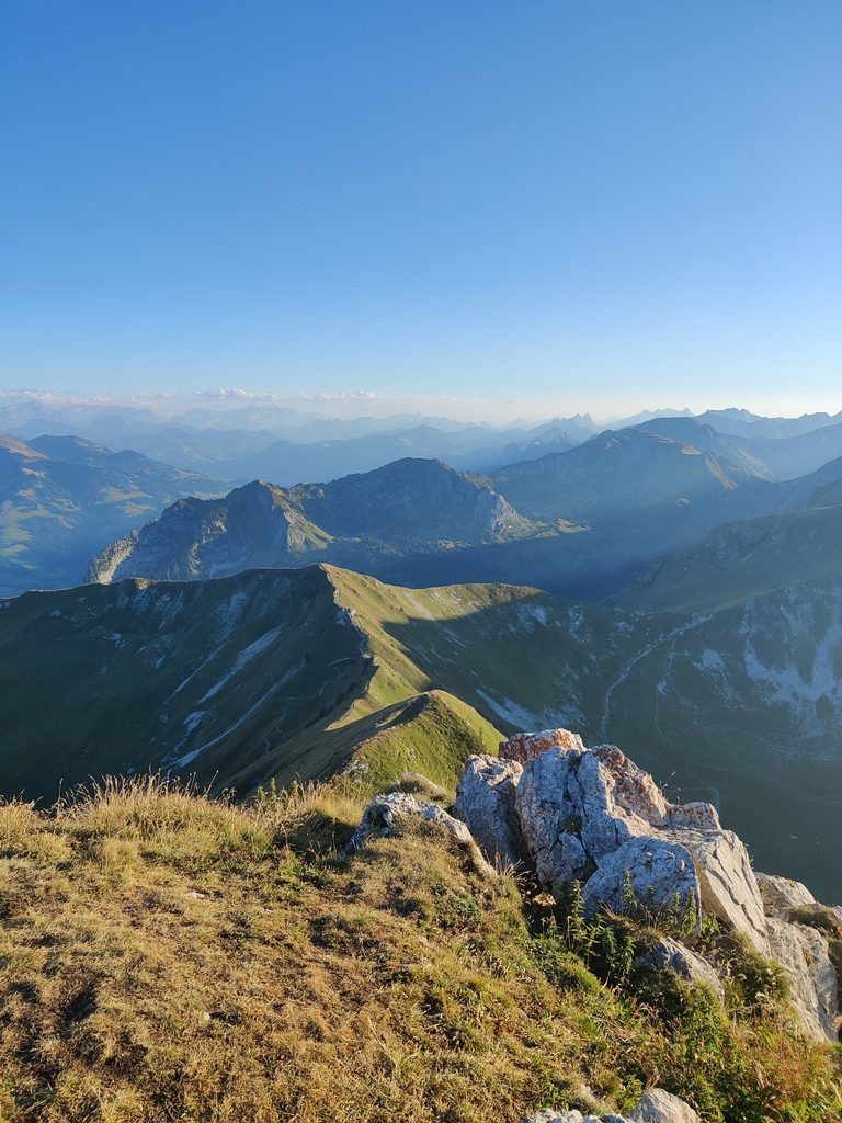 Aussicht vom Gantrischgipfel