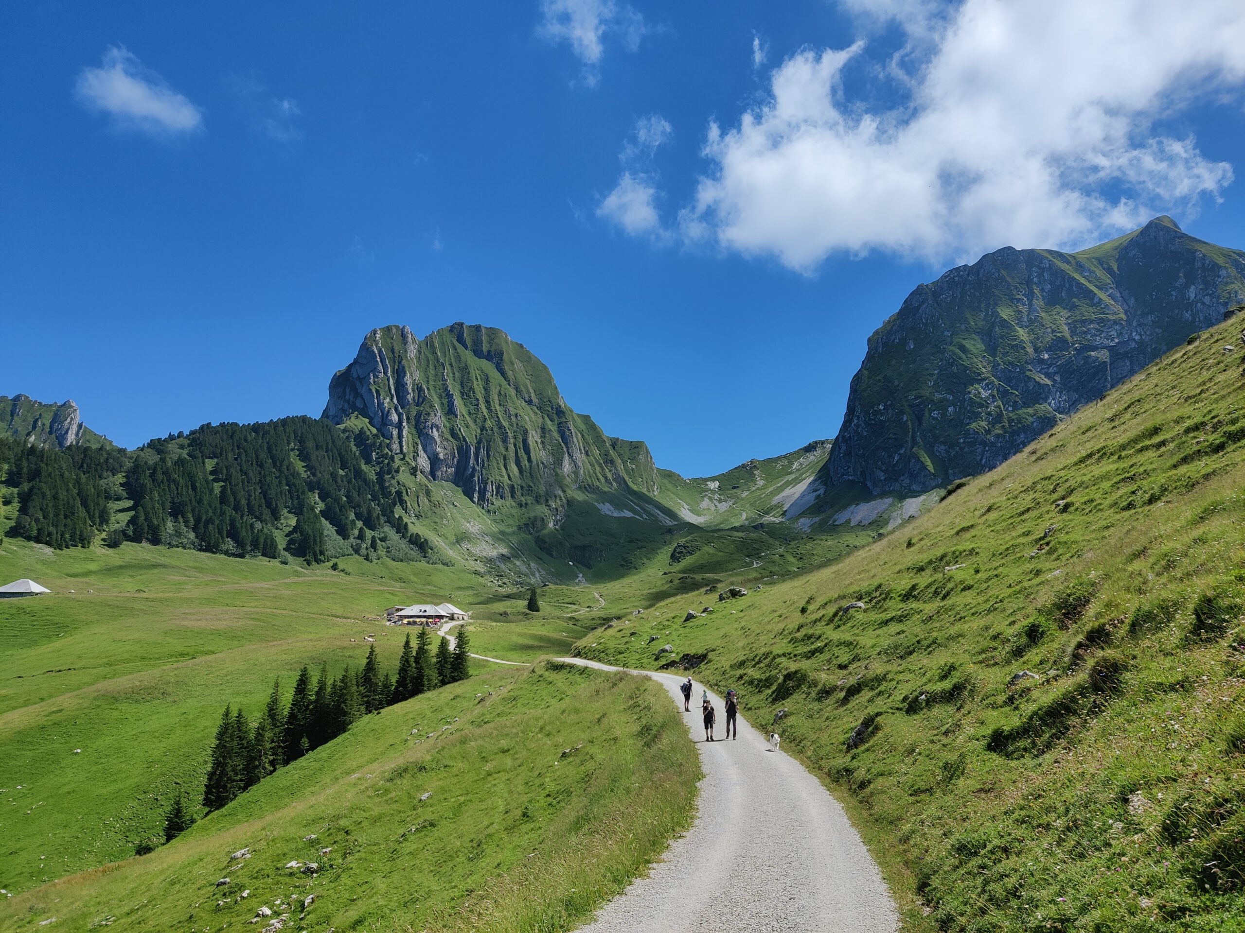Hier beginnt der Wanderweg auf den Gantrisch von der Wasserscheide