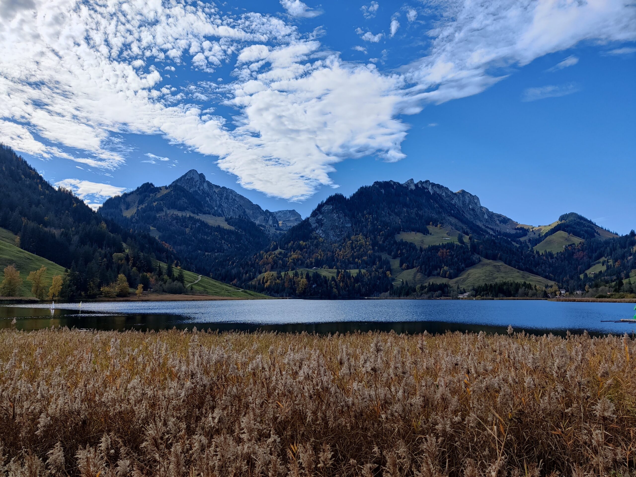 Der wunderschöne Schwarzsee im Kanton Freiburg