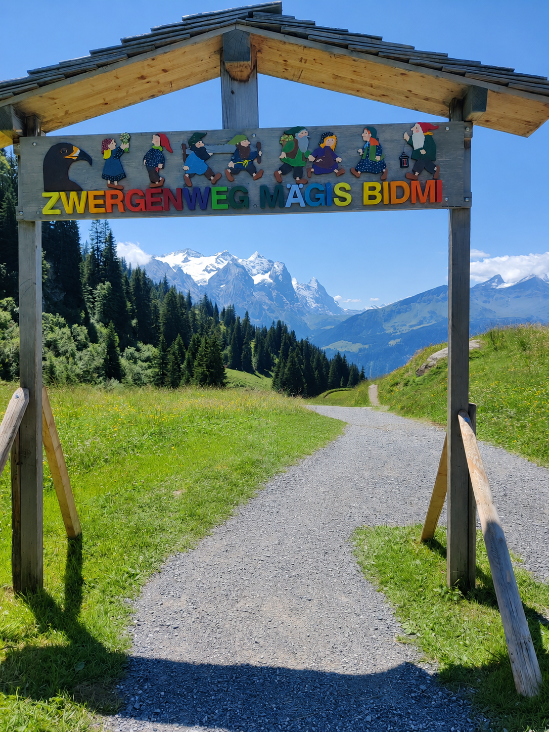 Start des Zwergenwegs auf Mägisalp