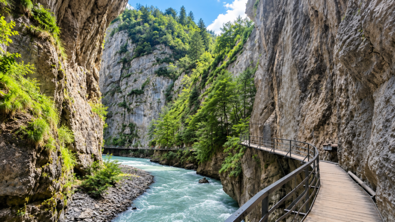 Der Wanderweg der Aarschlucht