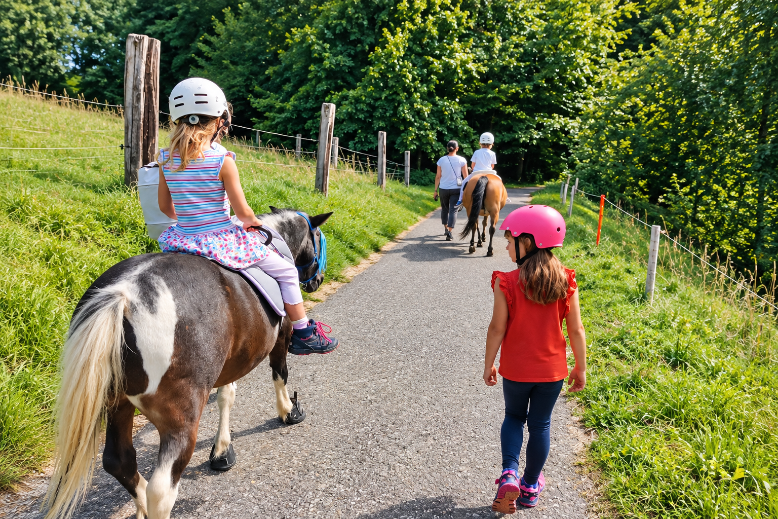 Ausritt mit Kindern beim Pony Club Schwarzenburg