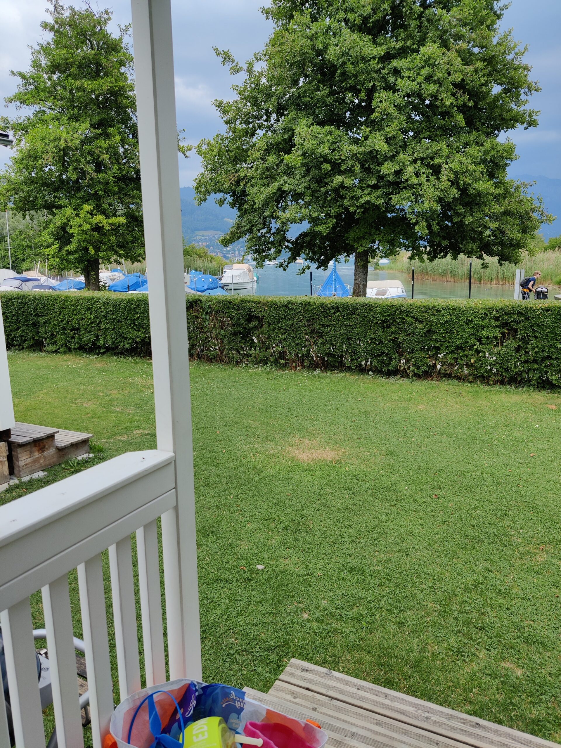 Mobilheim auf dem TCS Camping Gwatt am Thunersee