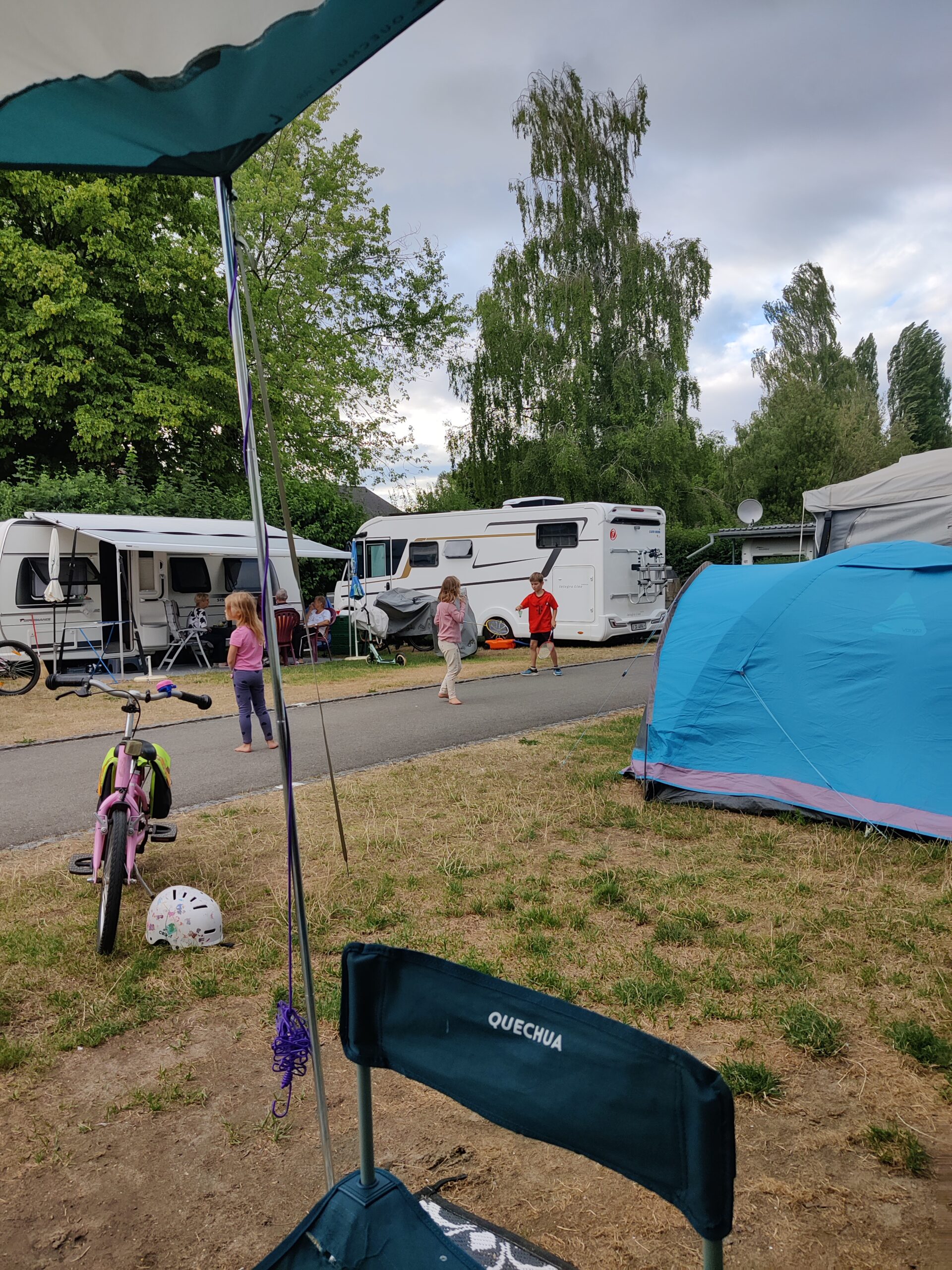 Stellplatz auf dem Camping Fischerhaus in Kreuzlingen