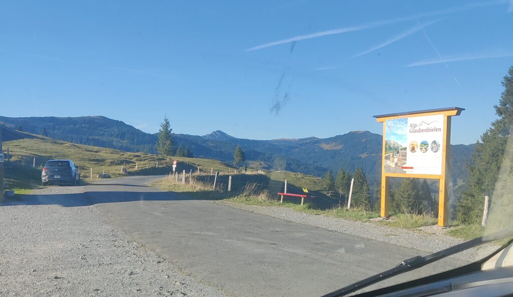 Die Passhöhe des Glaubenbielenpass